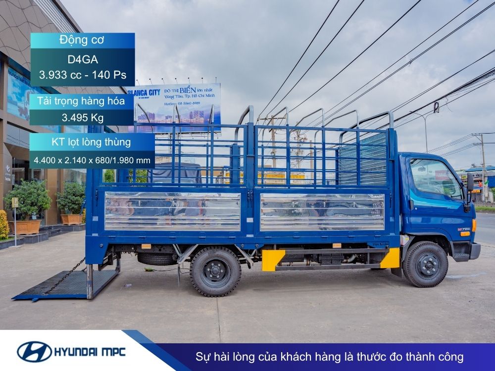 Giá xe tải Hyundai New Mighty W750 Series 3.5 tấn Thành Công